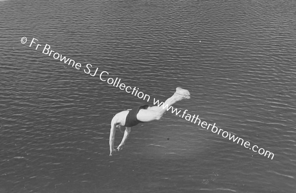 FR SHIEL DIVING FROM TRASNA BRIDGE